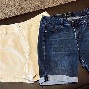 Liverpool Blue and salty crew Cream Shorts Duo